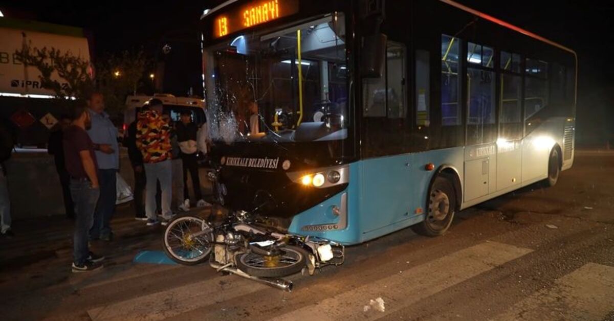 Kırıkkale’de halk otobüsü ile motosiklet çarpıştı: 1 ölü, 1 yaralı