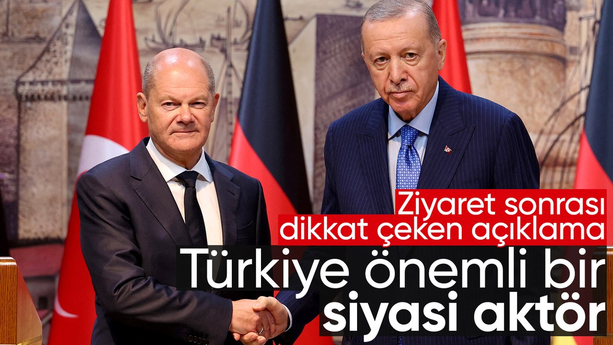 Olaf Scholz’dan Türkiye açıklaması: Önemli bir siyasi aktör