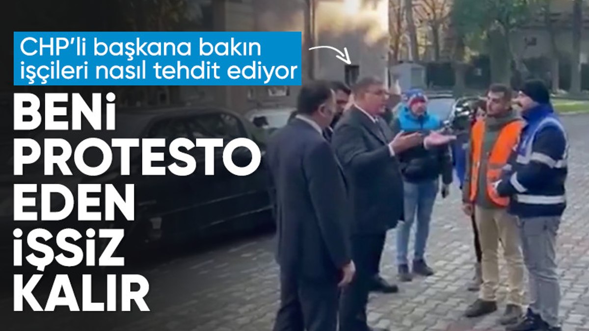 İzmir’de CHP’li Cemil Tugay’dan eylemdeki taşeron işçilere tehdit