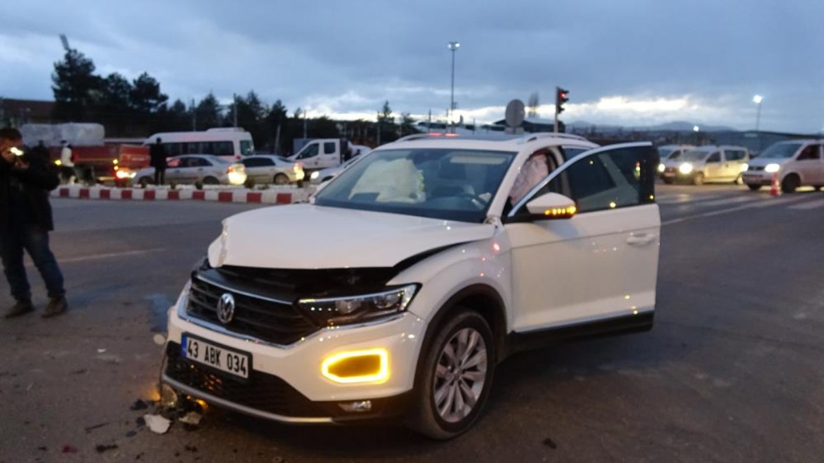 Kütahya’da trafik kazası: 1 yaralı