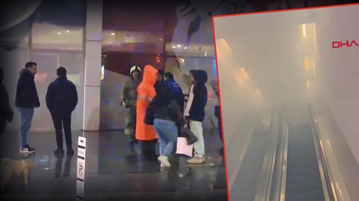 Son dakika: Üsküdar’da yangın çıkan AVM boşaltıldı