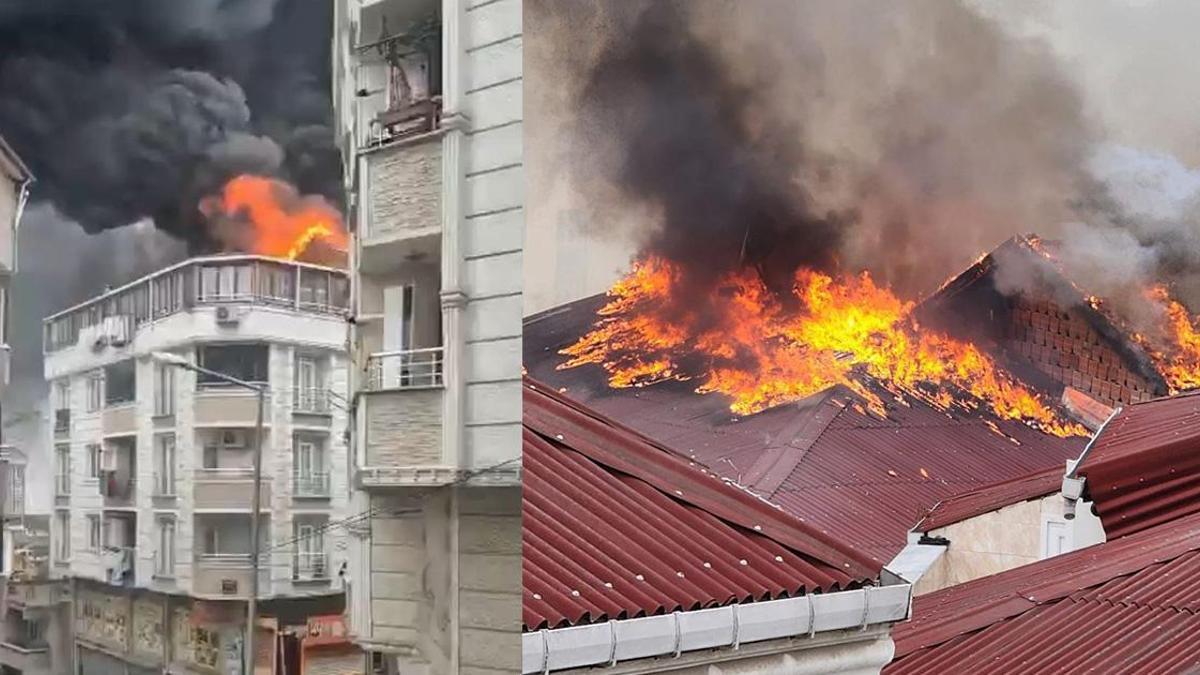Esenyurt’ta korku dolu anlar! 5 katlı binada yangın paniği